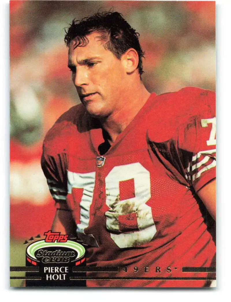 1992 Topps Stadium Club #349 Pierce Holt EX Excellent San Francisco 49ers Football Card - Football Card Single