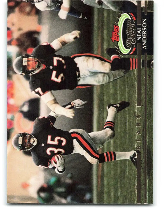 1992 Topps Stadium Club #35 Neal Anderson EX Excellent Chicago Bears Football Card