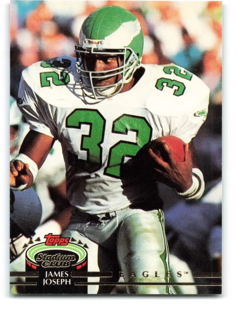 1992 Topps Stadium Club #354 James Joseph EX Excellent Philadelphia Eagles Football Card - Football Card Single
