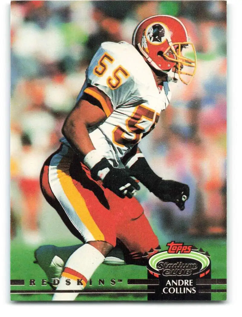 1992 Topps Stadium Club #36 Andre Collins EX Excellent Washington Redskins Football Card - Football Card Single