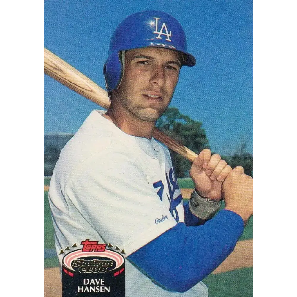 1992 Topps Stadium Club #36 Dave Hansen NM-MT Los Angeles Dodgers Baseball Card - Baseball Card Single