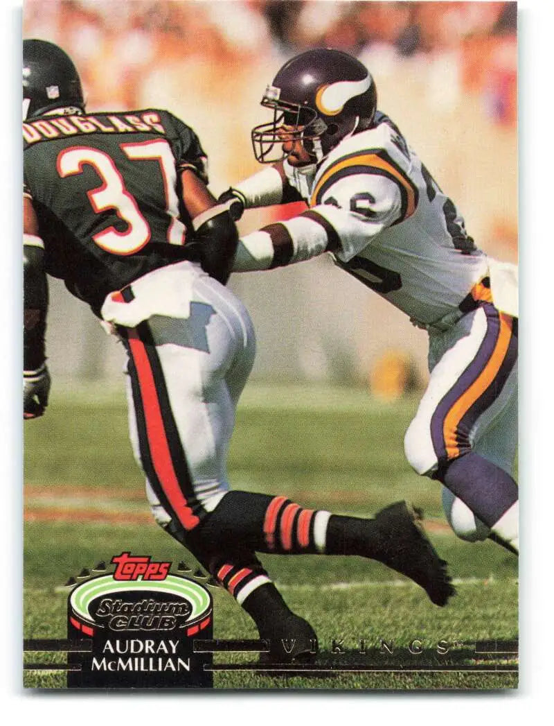 1992 Topps Stadium Club #360 Audray McMillian EX Excellent Minnesota Vikings Football Card - Football Card Single