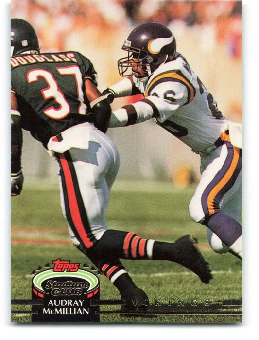 1992 Topps Stadium Club #360 Audray McMillian EX Excellent Minnesota Vikings Football Card - Football Card Single