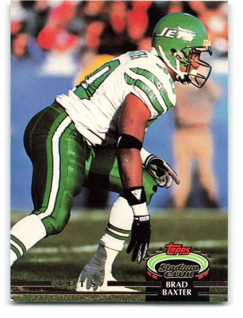 1992 Topps Stadium Club #361 Brad Baxter EX Excellent New York Jets Football Card - Football Card Single