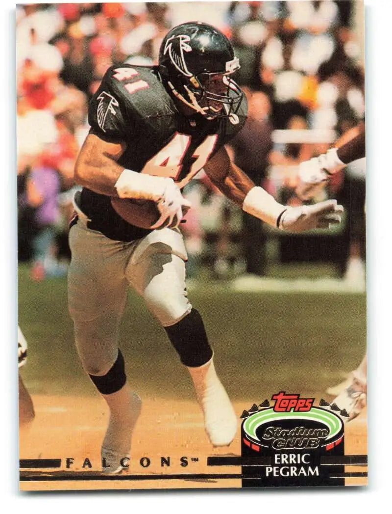 1992 Topps Stadium Club #363 Erric Pegram EX Excellent Atlanta Falcons Football Card - Football Card Single