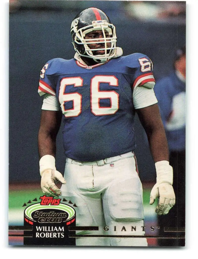 1992 Topps Stadium Club #365 William Roberts EX Excellent New York Giants Football Card - Football Card Single