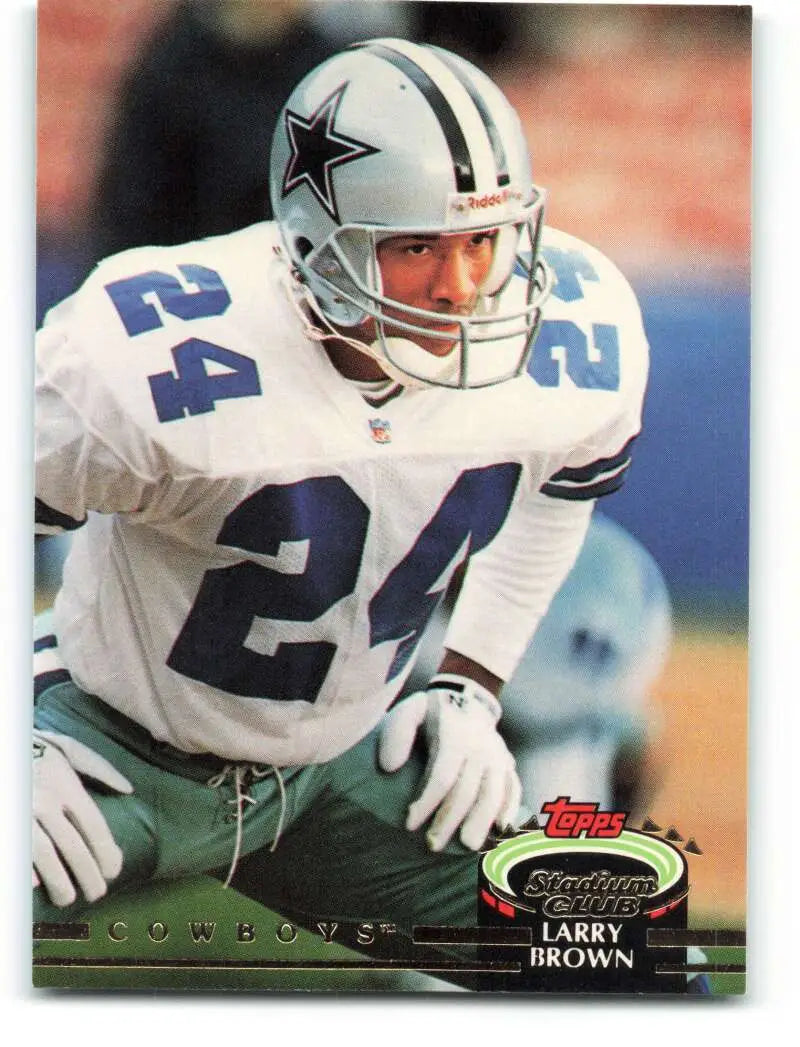 1992 Topps Stadium Club #372 Larry Brown EX Excellent Dallas Cowboys Football Card - Football Card Single