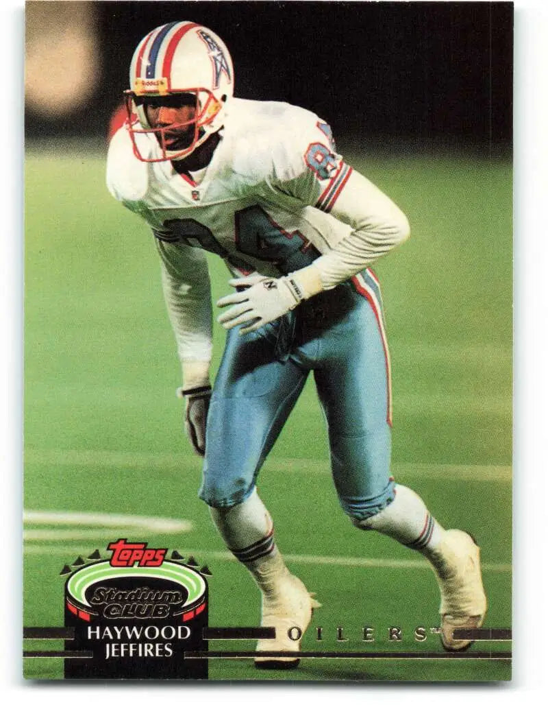 1992 Topps Stadium Club #373 Haywood Jeffires EX Excellent Houston Oilers Football Card - Football Card Single