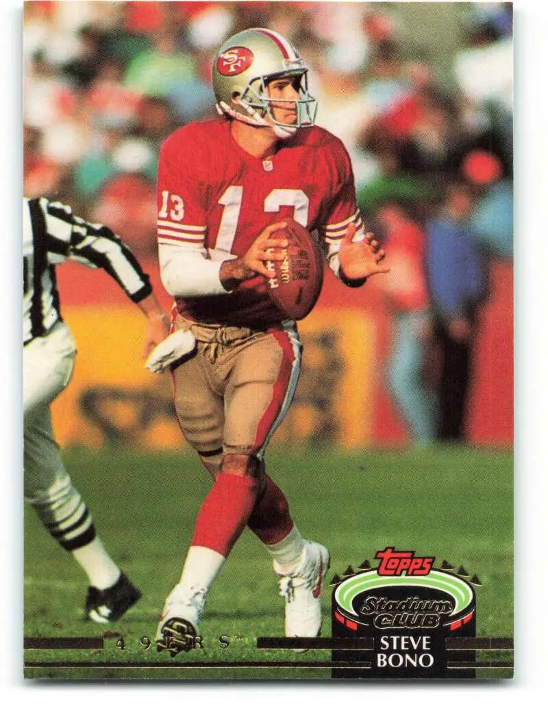 1992 Topps Stadium Club #375 Steve Bono EX Excellent RC Rookie San Francisco 49ers Football Card - Football Card Single