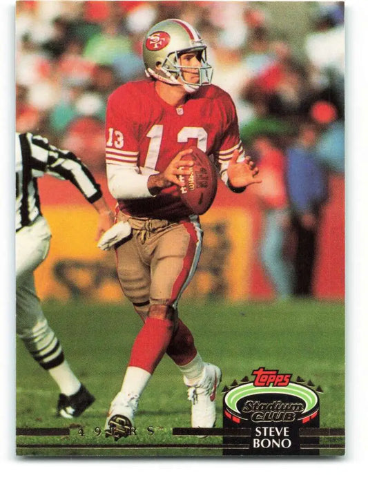 1992 Topps Stadium Club #375 Steve Bono EX Excellent RC Rookie San Francisco 49ers Football Card - Football Card Single