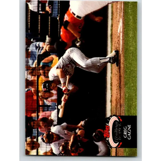 1992 Topps Stadium Club #376 Greg Gagne NM-MT Minnesota Twins Baseball Card - Baseball Card Single