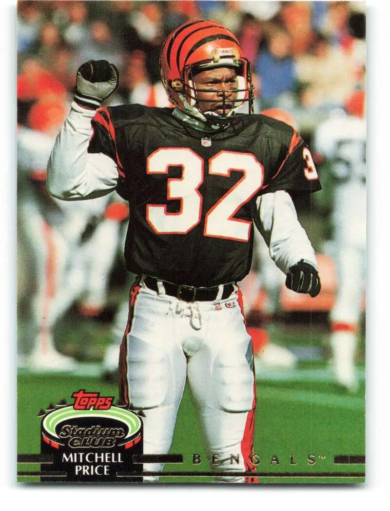 1992 Topps Stadium Club #379 Mitchell Price EX Excellent Cincinnati Bengals Football Card - Football Card Single