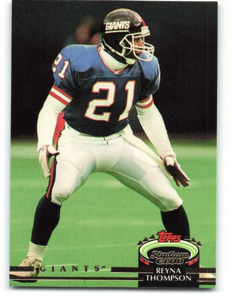 1992 Topps Stadium Club #381 Reyna Thompson EX Excellent New York Giants Football Card - Football Card Single
