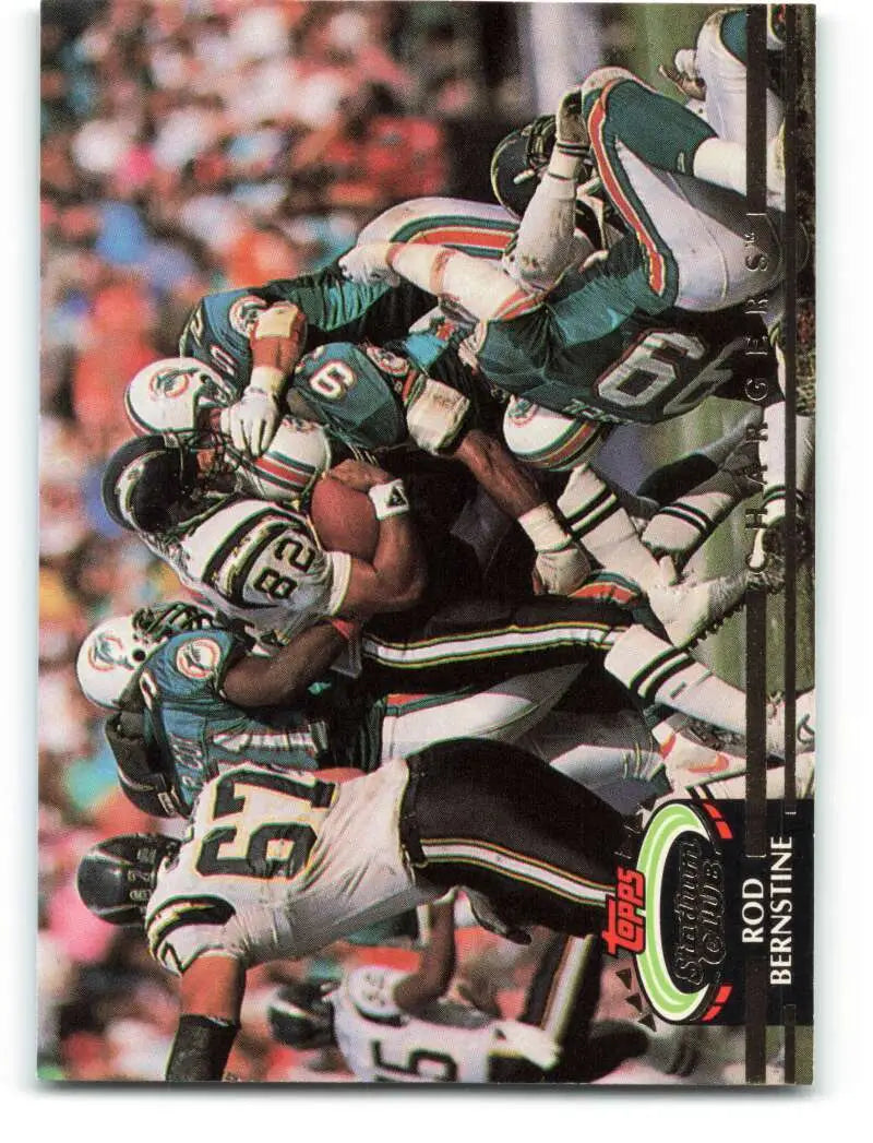 1992 Topps Stadium Club #384 Rod Bernstine EX Excellent San Diego Chargers Football Card - Football Card Single