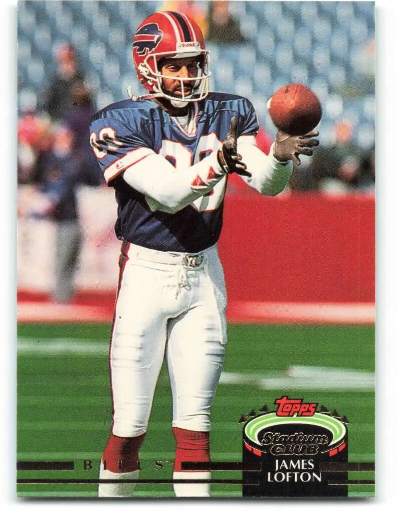 1992 Topps Stadium Club #385 James Lofton EX Excellent Buffalo Bills Football Card - Football Card Single