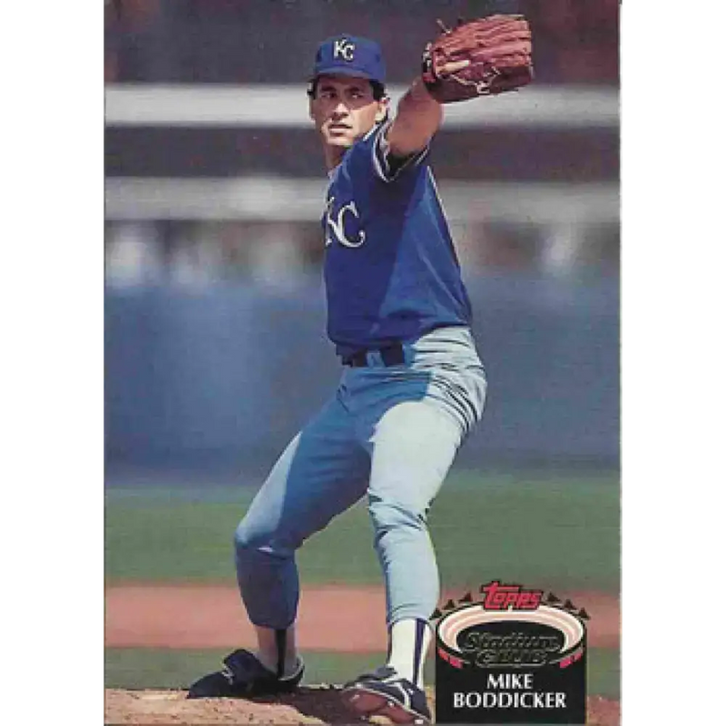 1992 Topps Stadium Club #39 Mike Boddicker NM-MT Kansas City Royals Baseball Card - Baseball Card Single