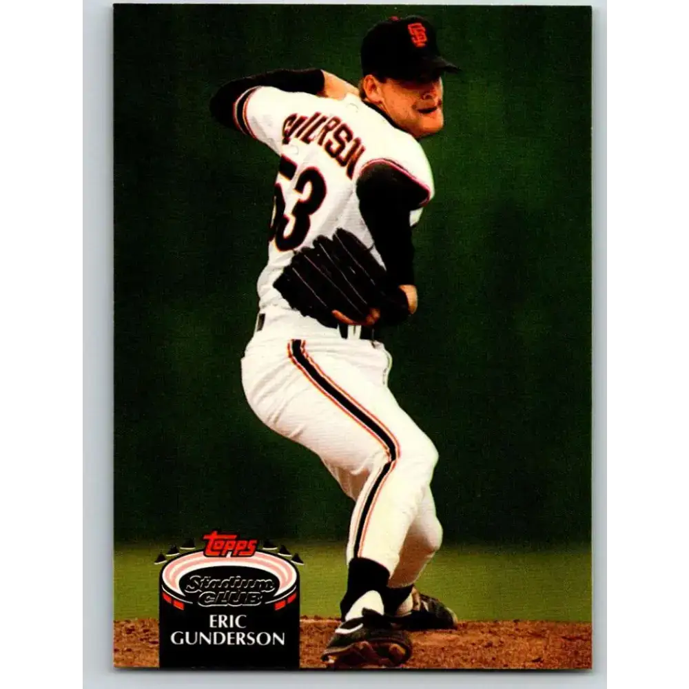 1992 Topps Stadium Club #397 Eric Gunderson NM-MT San Francisco Giants Baseball Card - Baseball Card Single