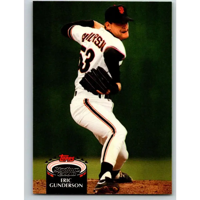 1992 Topps Stadium Club #397 Eric Gunderson NM-MT San Francisco Giants Baseball Card - Baseball Card Single