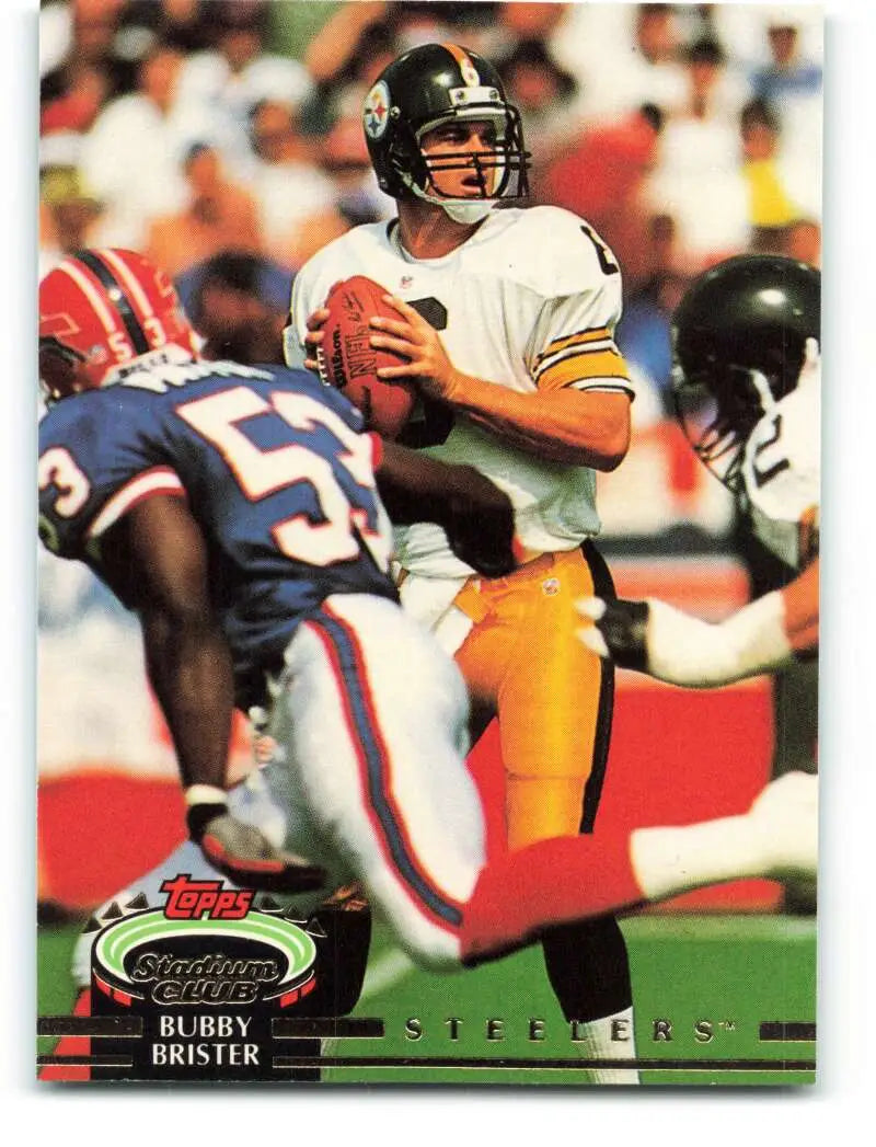 1992 Topps Stadium Club #400 Bubby Brister EX Excellent Pittsburgh Steelers Football Card