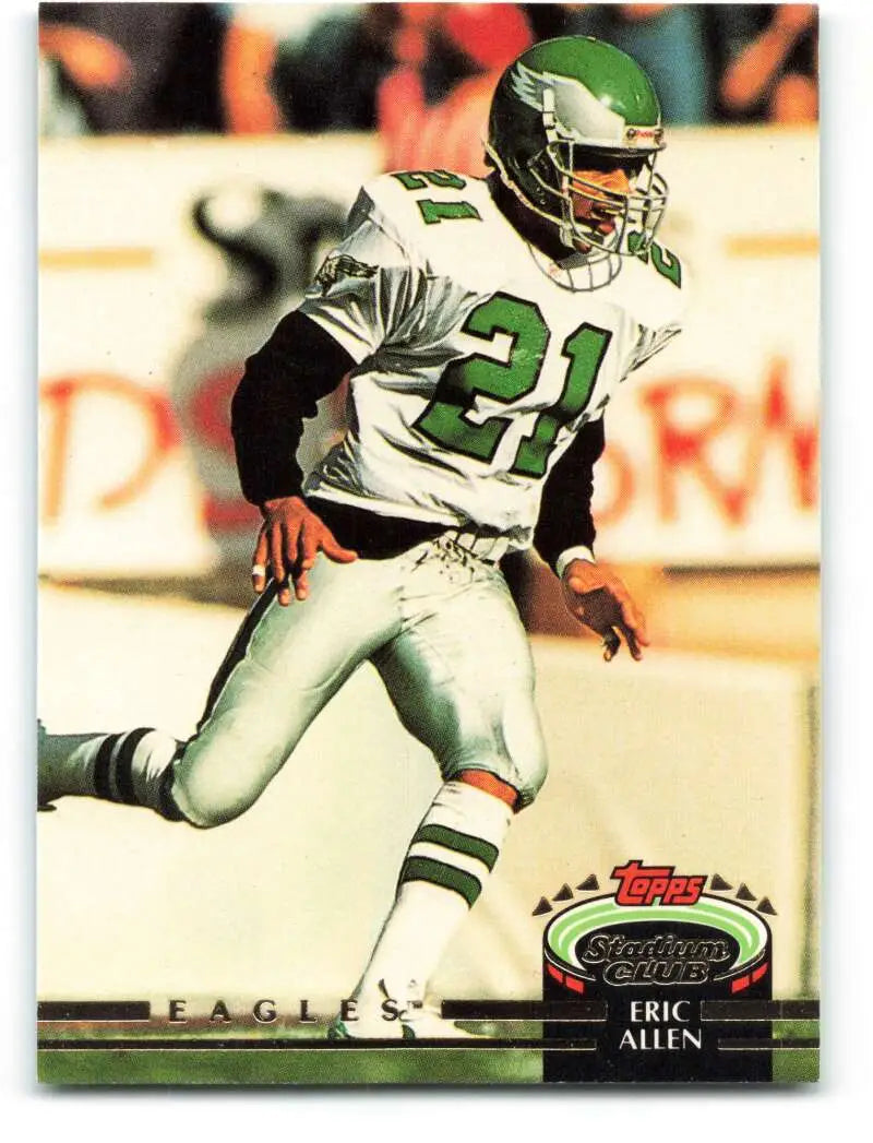 1992 Topps Stadium Club #405 Eric Allen EX Excellent Philadelphia Eagles Football Card - Football Card Single