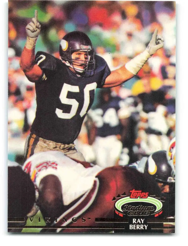 1992 Topps Stadium Club #41 Ray Berry EX Excellent Minnesota Vikings Football Card - Football Card Single