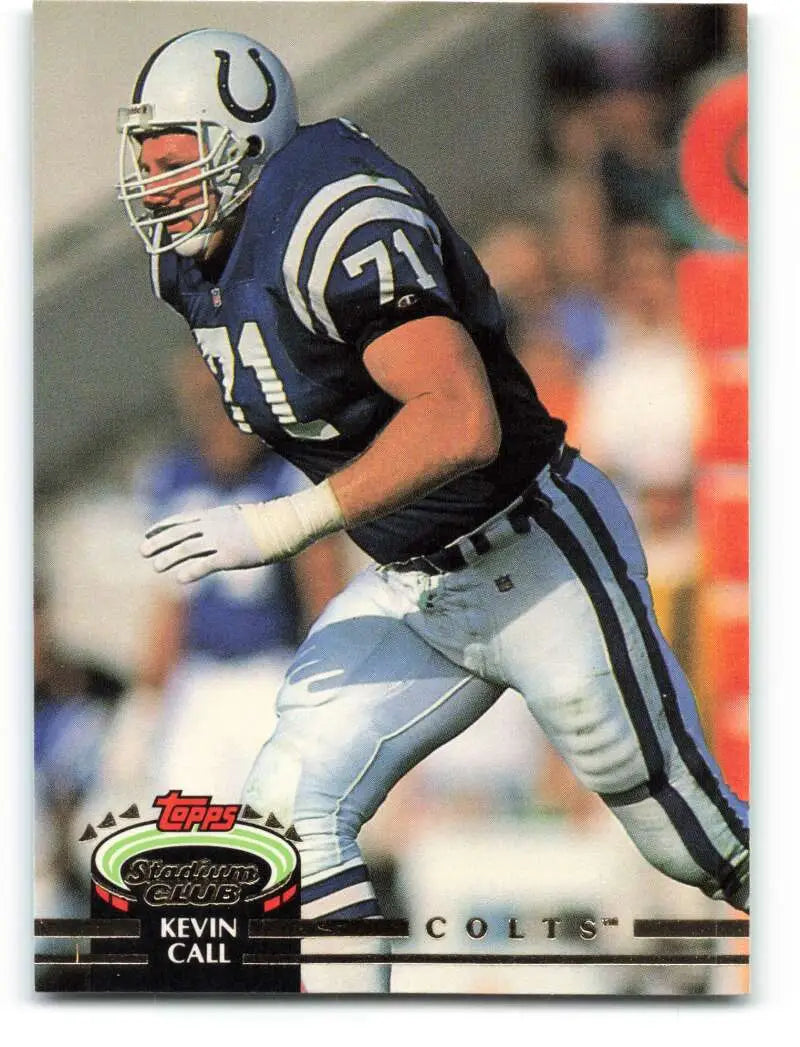 1992 Topps Stadium Club #414 Kevin Call EX Excellent Indianapolis Colts Football Card - Football Card Single