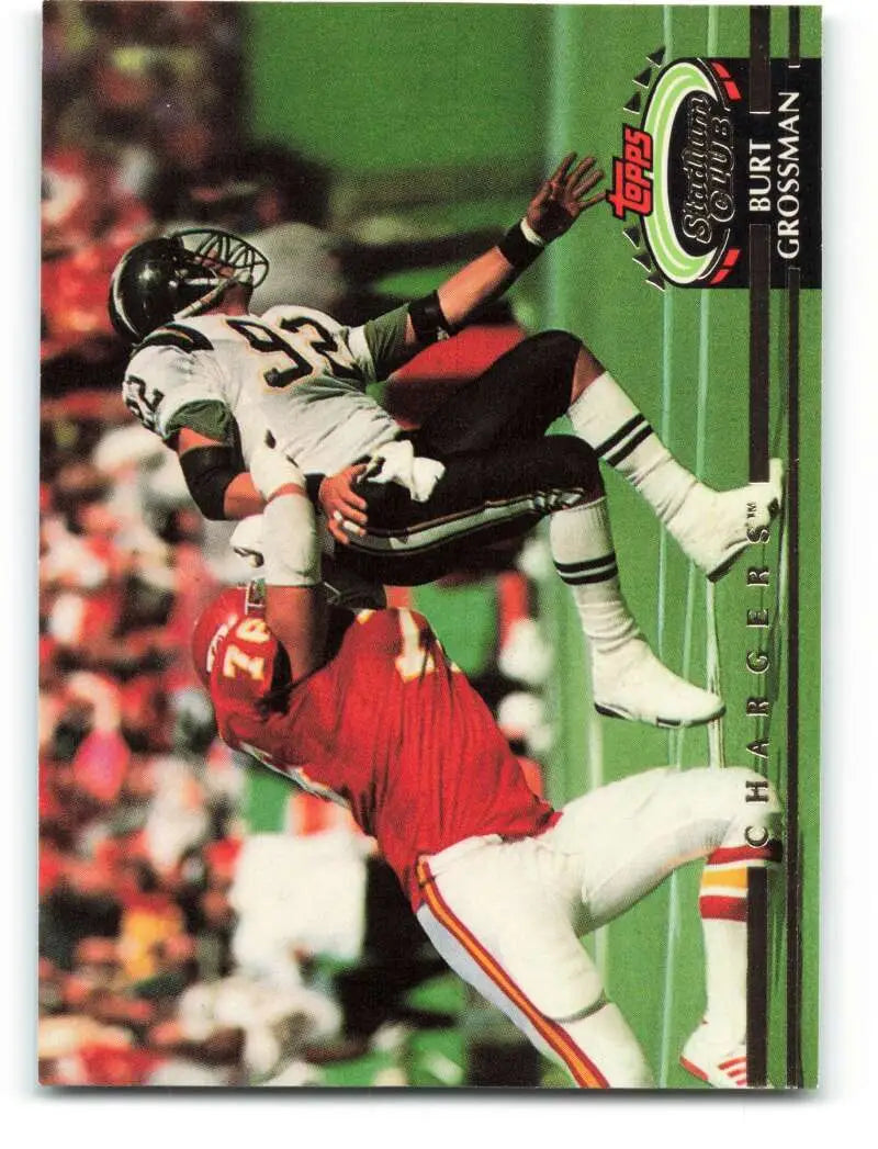 1992 Topps Stadium Club #415 Burt Grossman EX Excellent San Diego Chargers Football Card
