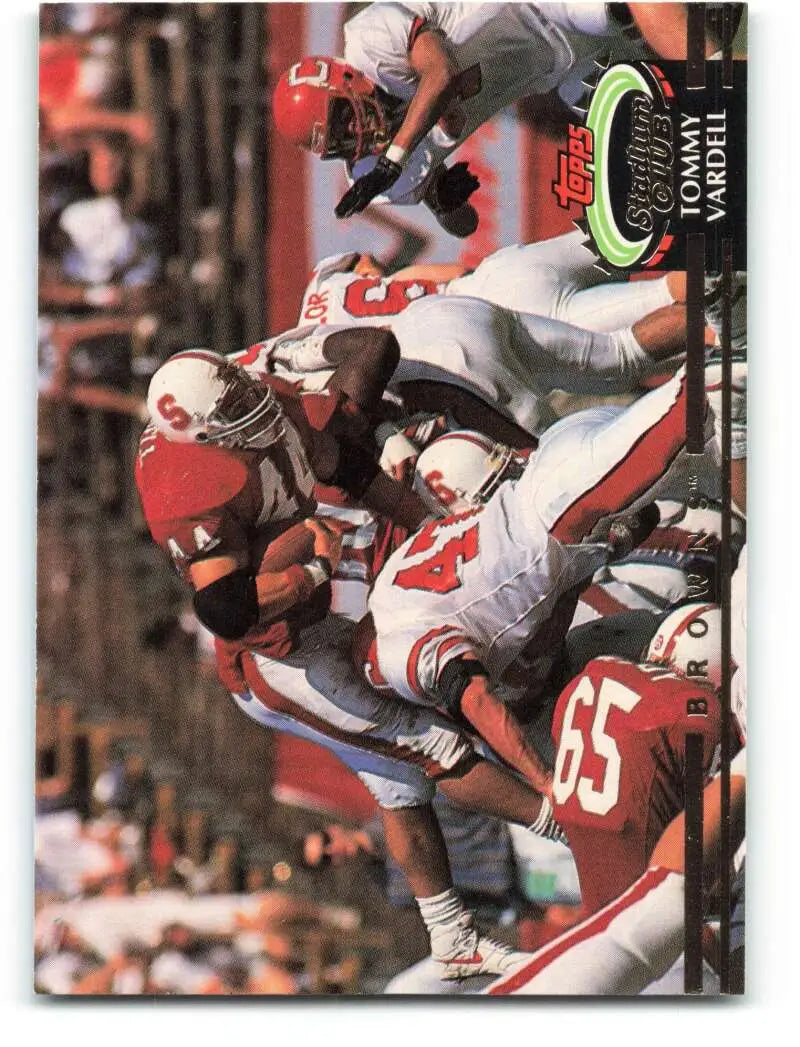 1992 Topps Stadium Club #419 Tommy Vardell EX Excellent RC Rookie Cleveland Browns Football Card - Football Card Single