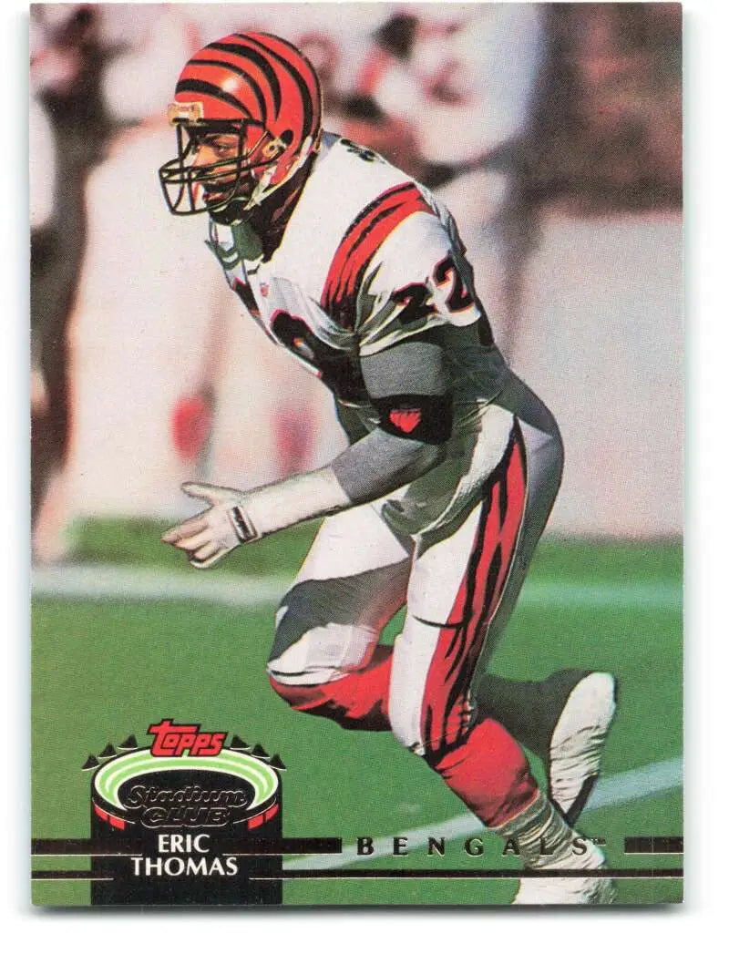 1992 Topps Stadium Club #43 Eric Thomas EX Excellent Cincinnati Bengals Football Card - Football Card Single