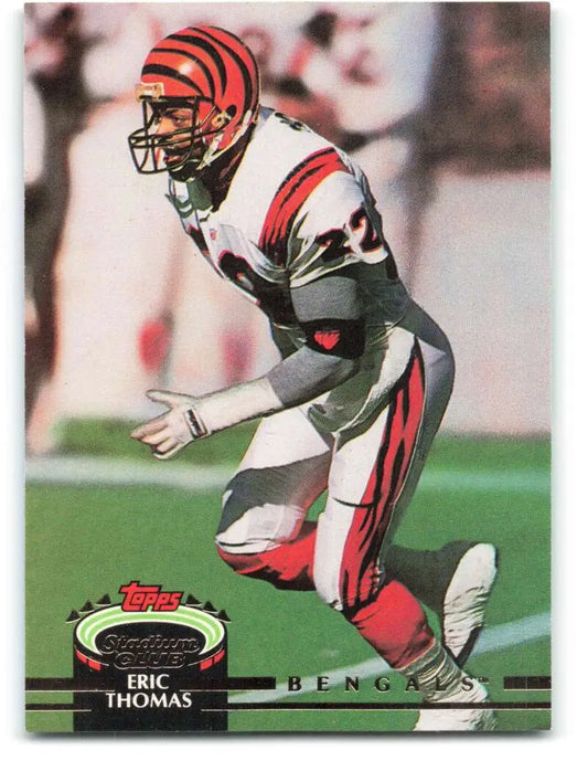1992 Topps Stadium Club #43 Eric Thomas EX Excellent Cincinnati Bengals Football Card