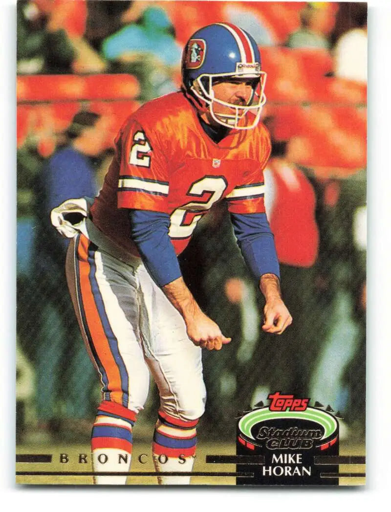 1992 Topps Stadium Club #431 Mike Horan EX Excellent Denver Broncos Football Card - Football Card Single