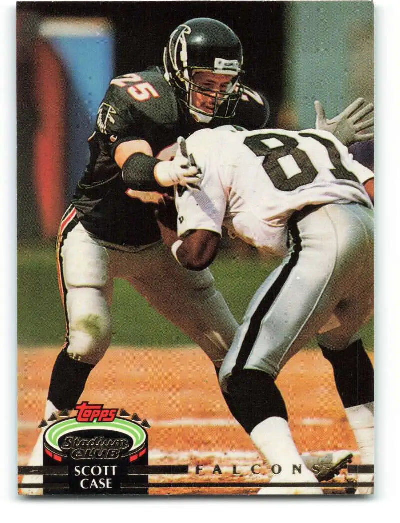 1992 Topps Stadium Club #435 Scott Case EX Excellent Atlanta Falcons Football Card - Football Card Single