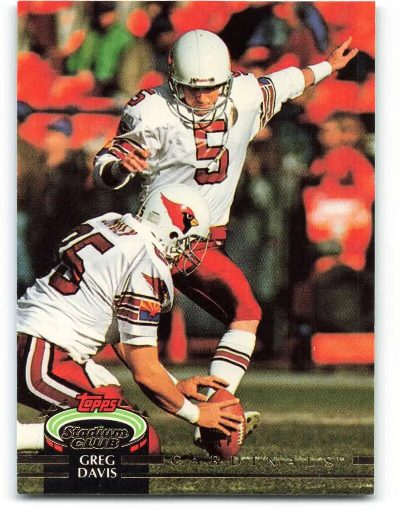 1992 Topps Stadium Club #436 Greg Davis EX Excellent Phoenix Cardinals Football Card - Football Card Single