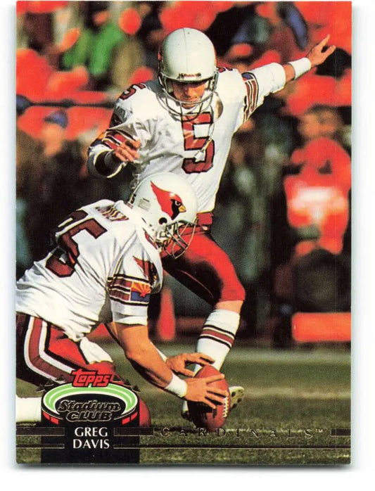 1992 Topps Stadium Club #436 Greg Davis EX Excellent Phoenix Cardinals Football Card - Football Card Single