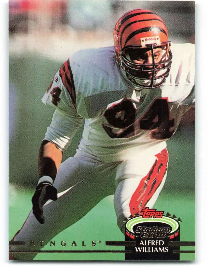 1992 Topps Stadium Club #438 Alfred Williams EX Excellent Cincinnati Bengals Football Card - Football Card Single