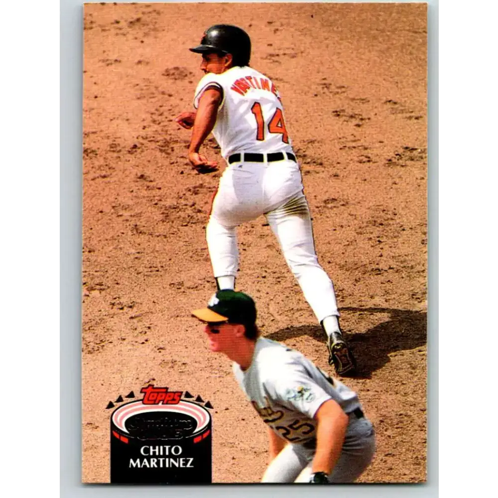 1992 Topps Stadium Club #438 Chito Martinez NM-MT Baltimore Orioles Baseball Card - Baseball Card Single
