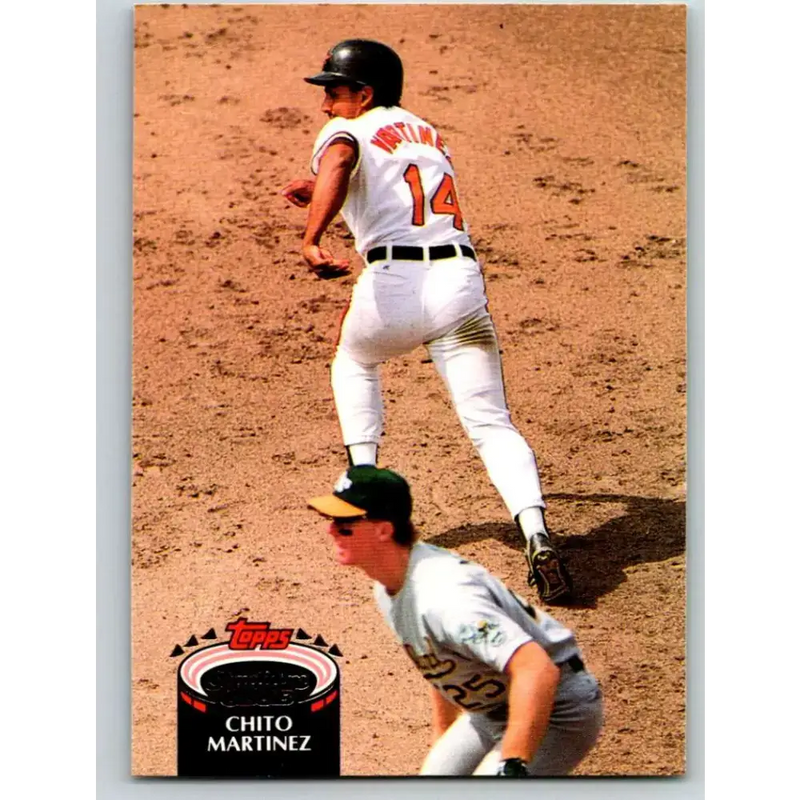 1992 Topps Stadium Club #438 Chito Martinez NM-MT Baltimore Orioles Baseball Card - Baseball Card Single