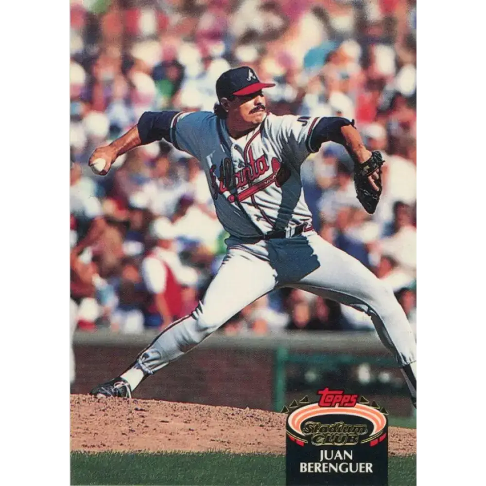 1992 Topps Stadium Club #44 Juan Berenguer NM-MT Atlanta Braves Baseball Card - Baseball Card Single