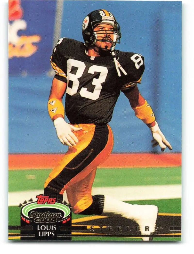 1992 Topps Stadium Club #440 Louis Lipps EX Excellent Pittsburgh Steelers Football Card - Football Card Single