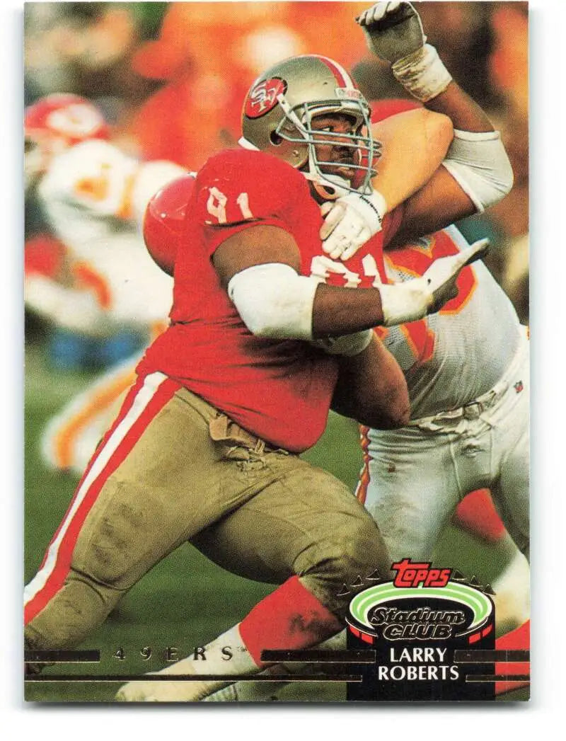 1992 Topps Stadium Club #441 Larry Roberts EX Excellent San Francisco 49ers Football Card - Football Card Single