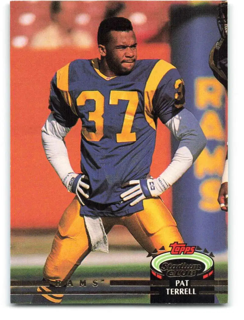 1992 Topps Stadium Club #45 Pat Terrell EX Excellent Los Angeles Rams Football Card - Football Card Single