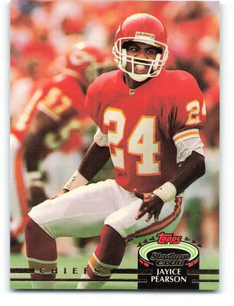 1992 Topps Stadium Club #454 Jayice Pearson EX Excellent RC Rookie Kansas City Chiefs Football Card - Football Card