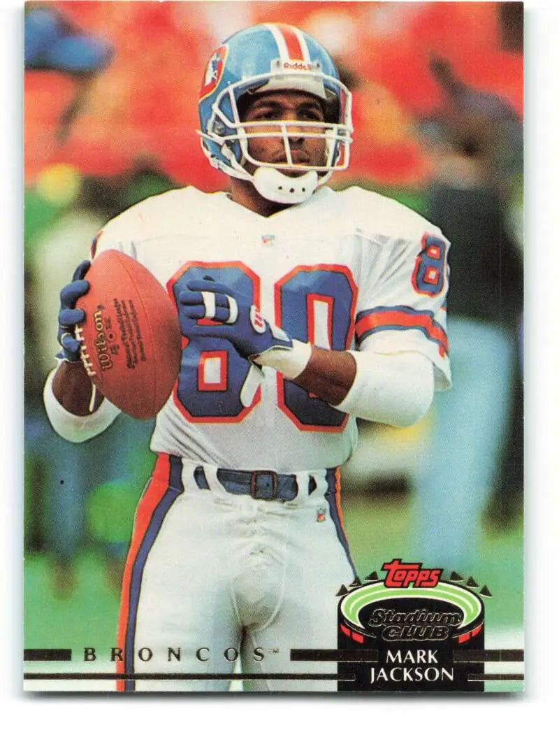 1992 Topps Stadium Club #455 Mark Jackson EX Excellent Denver Broncos Football Card - Football Card Single