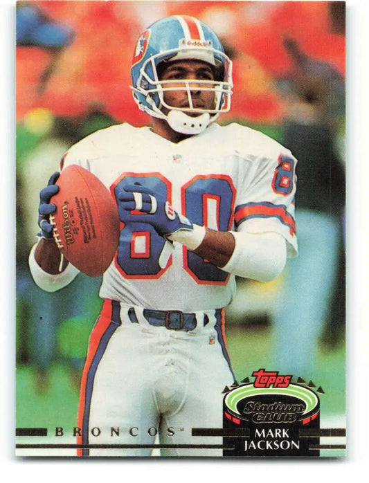 1992 Topps Stadium Club #455 Mark Jackson EX Excellent Denver Broncos Football Card - Football Card Single
