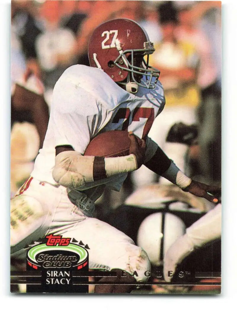 1992 Topps Stadium Club #456 Siran Stacy EX Excellent RC Rookie Philadelphia Eagles Football Card - Football Card Single