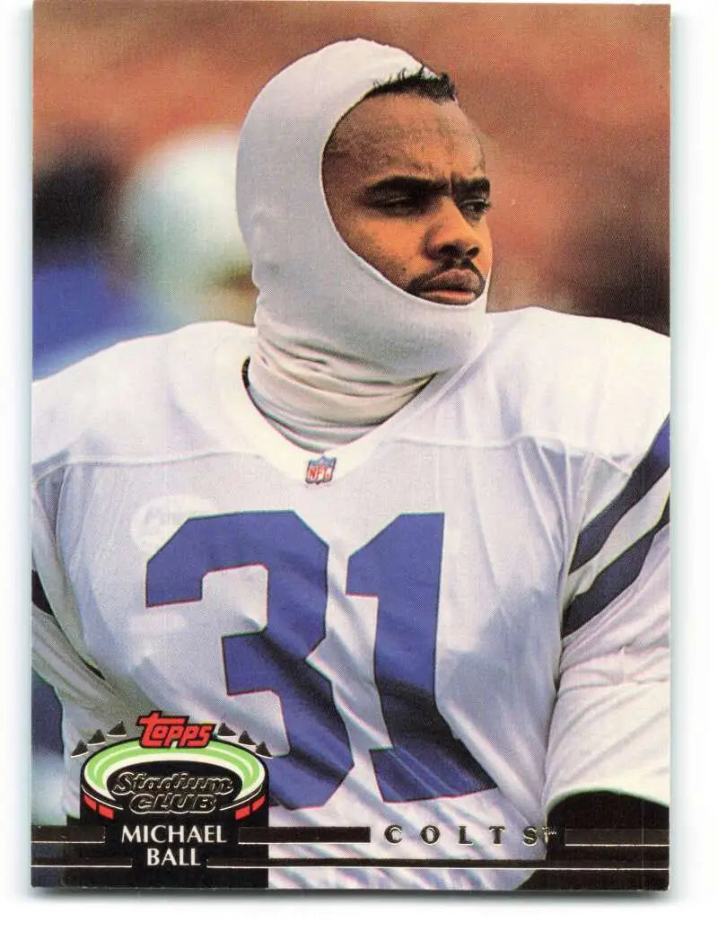 1992 Topps Stadium Club #458 Michael Ball EX Excellent Indianapolis Colts Football Card - Football Card Single