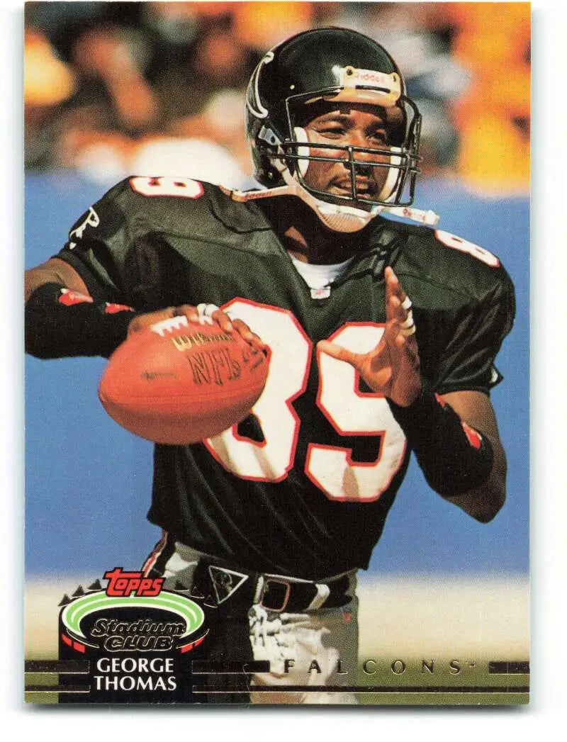 1992 Topps Stadium Club #460 George Thomas EX Excellent RC Rookie Atlanta Falcons Football Card - Football Card Single
