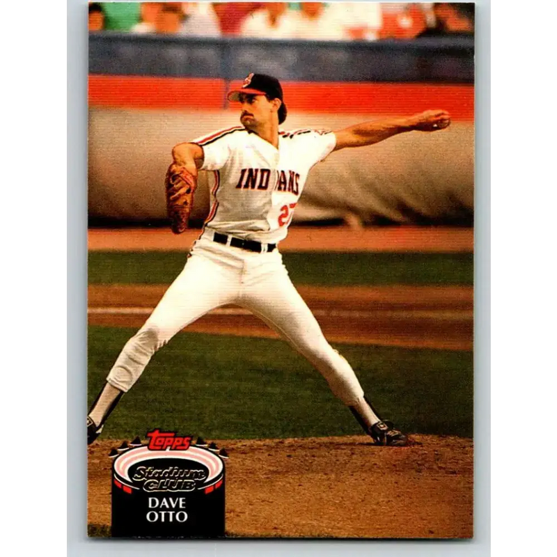 1992 Topps Stadium Club #461 Dave Otto NM-MT Cleveland Indians Baseball Card - Baseball Card Single