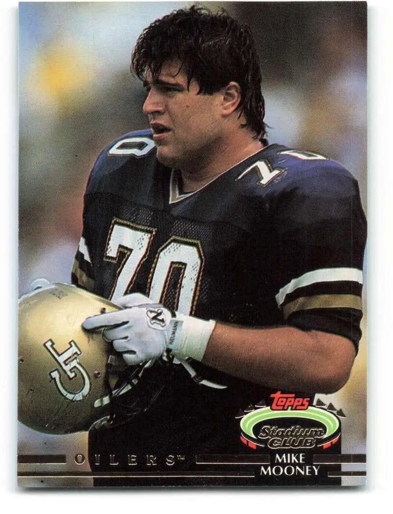 1992 Topps Stadium Club #463 Mike Mooney EX Excellent RC Rookie Houston Oilers Football Card - Football Card Single