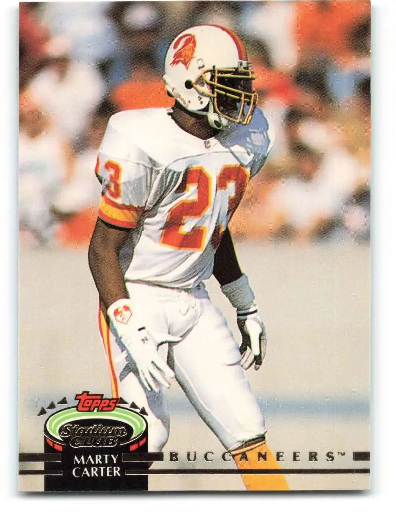 1992 Topps Stadium Club #465 Marty Carter EX Excellent RC Rookie Tampa Bay Buccaneers Football Card - Football Card